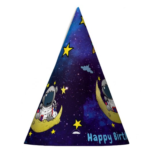 Astronaut und Moon Partyhütchen (Links)