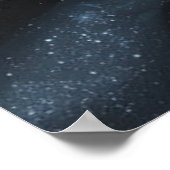 Astronaut und Planet Erde Poster (Ecke)