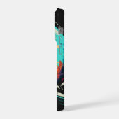 Astronaut und Planet iPhone Hülle (Linke Seite)