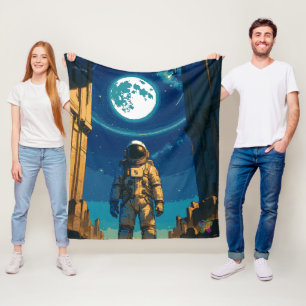 Astronaut unter dem himmlischen Tor Fleecedecke