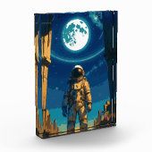 Astronaut unter dem himmlischen Tor Fotoblock (Links)