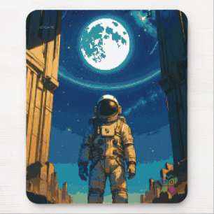Astronaut unter dem himmlischen Tor Mousepad