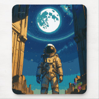 Astronaut unter dem himmlischen Tor Mousepad