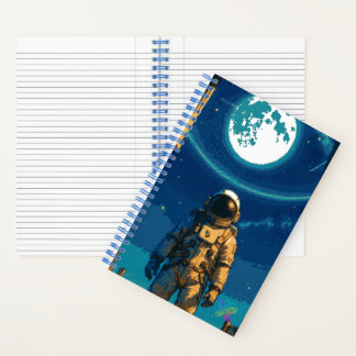 Astronaut unter dem himmlischen Tor Notizblock