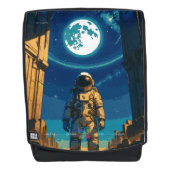 Astronaut unter dem himmlischen Tor Premium Rucksack (Vorderseite)