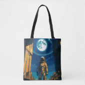 Astronaut unter dem himmlischen Tor Tasche (Vorderseite)