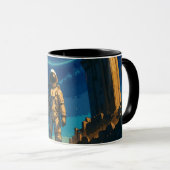 Astronaut unter dem himmlischen Tor Tasse (VorderseiteRechts)