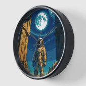 Astronaut unter dem himmlischen Tor Uhr (Winkel)