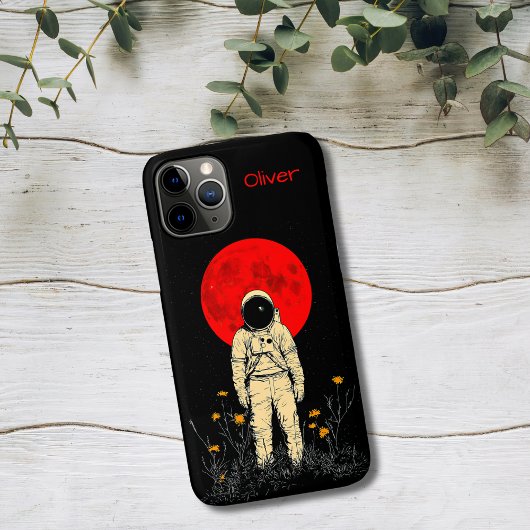 Astronaut unter dem roten Mond Case-Mate iPhone Hülle
