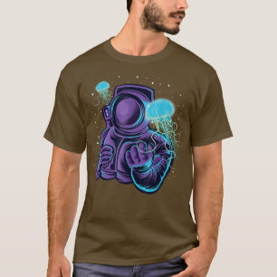 Astronaut unter Wasser Kosmonauten Weltraum Moon P T-Shirt
