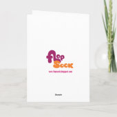 Astronaut-Urlaubskarte Feiertagskarte (Rückseite)