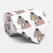 Astronaut USA Moon Landing Krawatte (Gerollt)