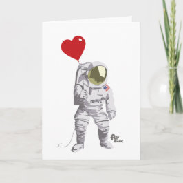Astronaut Valentine Feiertagskarte