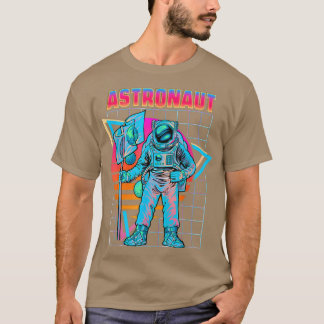 Astronaut Vaporwave Retro Ästhetischer 80er T - Sh T-Shirt