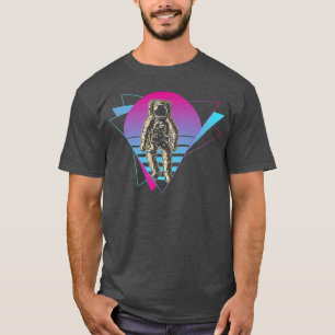 Astronaut Vapowave Astronaut Weltraum Planet T-Shirt
