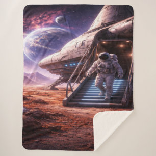 Astronaut verlässt Landungsschiff Sherpadecke