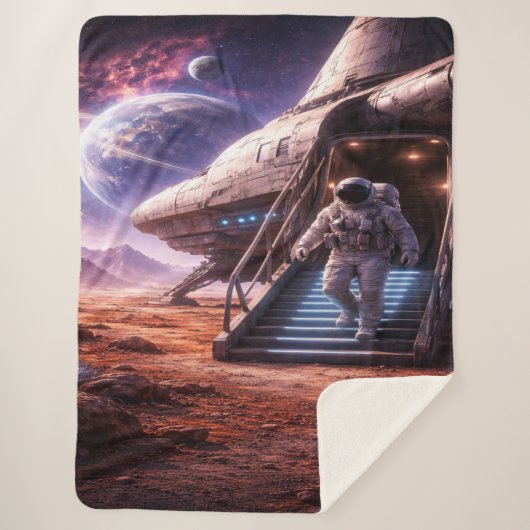Astronaut verlässt Landungsschiff Sherpadecke (Vorderseite)