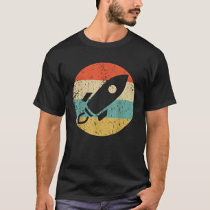 Astronaut Vintage Retro Raumschiff T-Shirt