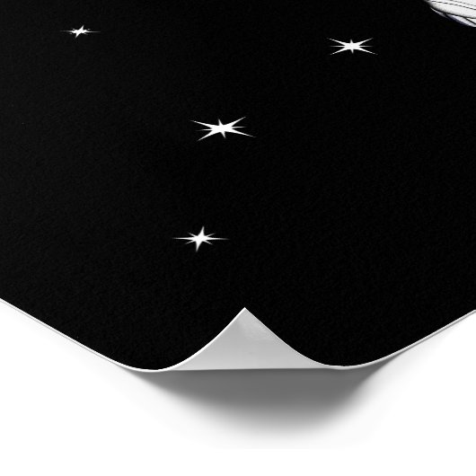 Astronaut Violin Player Poster (Ecke)