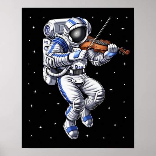 Astronaut Violin Player Poster (Vorne)