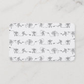 Astronaut-Visitenkarte Visitenkarte (Rückseite)