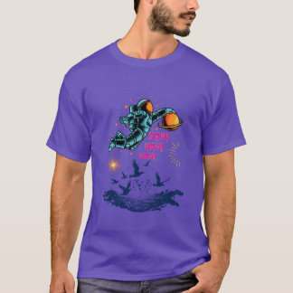 Astronaut Vögel Geschenk T-Shirt