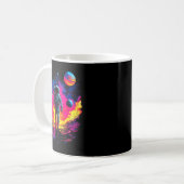 Astronaut Walking In Galaxy Outer Space Explorer S Kaffeetasse (Vorderseite Links)