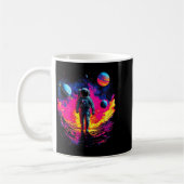 Astronaut Walking In Galaxy Outer Space Explorer S Kaffeetasse (Links)