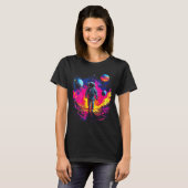Astronaut Walking In Galaxy Outer Space Explorer S T-Shirt (Vorne ganz)