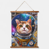 Astronaut Wandteppich Mit Holzrahmen (Vorderseite)