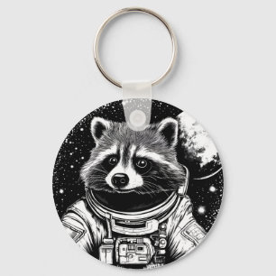 Astronaut Waschbär Schlüsselanhänger