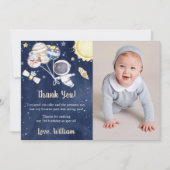 Astronaut Weltraum Geburtstag Danke Karte (Vorderseite)