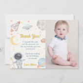 Astronaut Weltraum Geburtstag Danke Karte (Vorderseite)