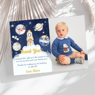 Astronaut Weltraum Geburtstag Danke Karte