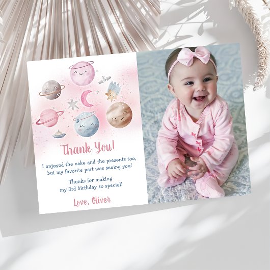 Astronaut Weltraum Geburtstag Danke Karte