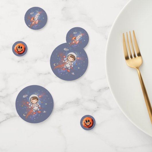 Astronaut Weltraum Junge Geburtstag Konfetti (Gruppe)