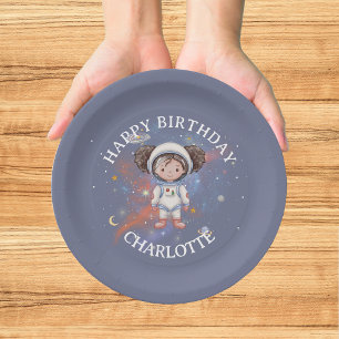 Astronaut Weltraum Mädchen Geburtstag Pappteller