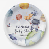 Astronaut Weltraumjunge Party Pappteller (Vorderseite)