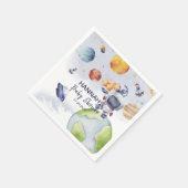 Astronaut Weltraumjunge Party Serviette (Ecke)