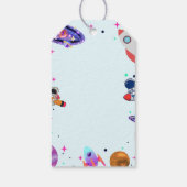 Astronaut Weltraumjunge Planet Danke Geburtstag Geschenkanhänger (Rückseite)