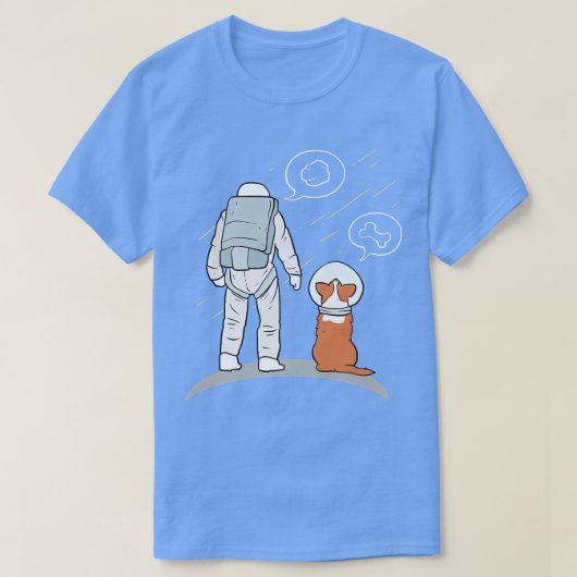 Astronaut With Dog T-Shirt (Design vorne)