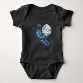 Astronaut with Moon Dice Baby Strampler (Vorderseite)