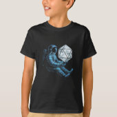 Astronaut with Moon Dice T-Shirt (Vorderseite)