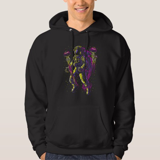 Astronaut with space jellyfish hoodie (Vorderseite)