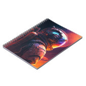 Astronaut World Discovery Painting Human Universe Notizblock (Linke Seite)