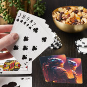 Astronaut World Discovery Painting Human Universe Spielkarten (In Situ)