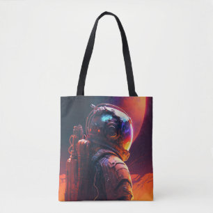 Astronaut World Discovery Painting Human Universe Tasche