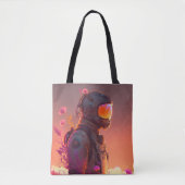 Astronaut World Discovery Painting Human Universe Tasche (Vorderseite)