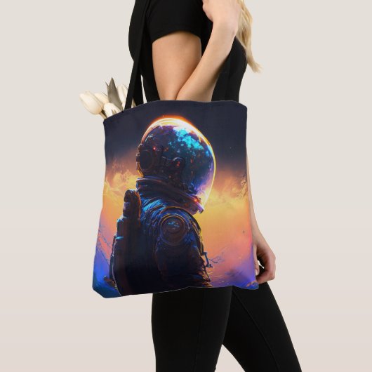 Astronaut World Discovery Painting Human Universe Tasche (Von Nahem)