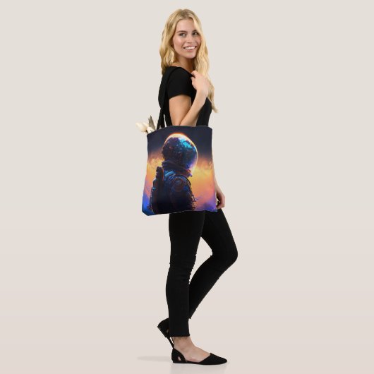 Astronaut World Discovery Painting Human Universe Tasche (Am Model)